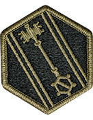 46th Military Police Brigade OCP Scorpion Shoulder Patch With Velcro